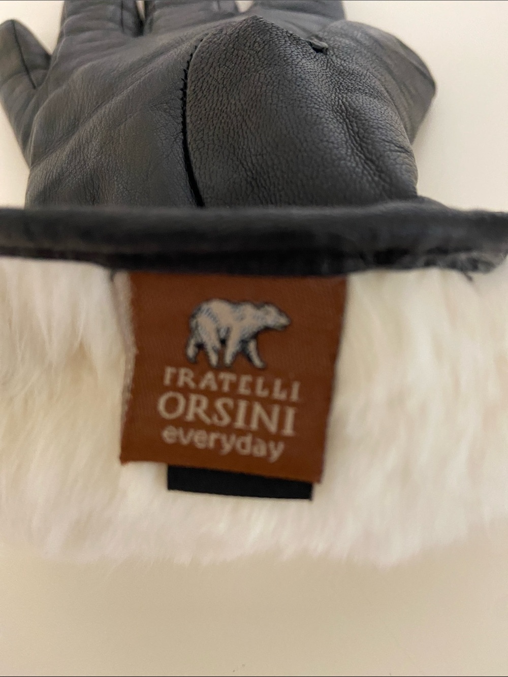 Fratelli Orsini Black Leather Gloves A1 - Picture 4 of 5